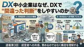 中小企業DXの失敗の正体 ③