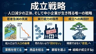 成立戦略 ―人口減少の正体、そして中小企業が生き残る唯一の戦略